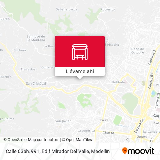 Mapa de Calle 63ah, 991, Edif Mirador Del Valle