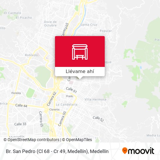 Mapa de Br. San Pedro (Cl 68 - Cr 49, Medellín)
