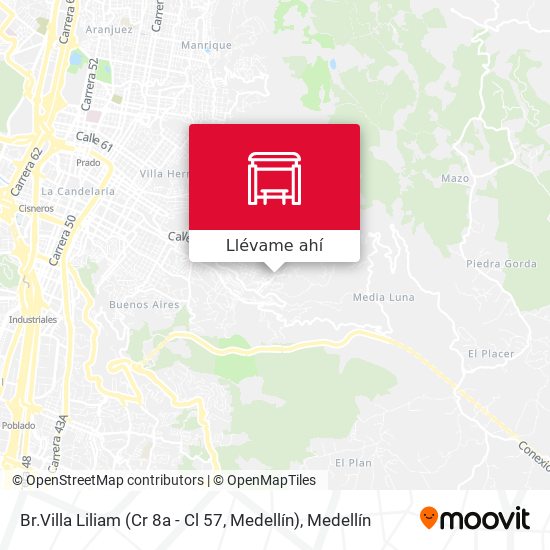 Mapa de Br.Villa Liliam (Cr 8a - Cl 57, Medellín)