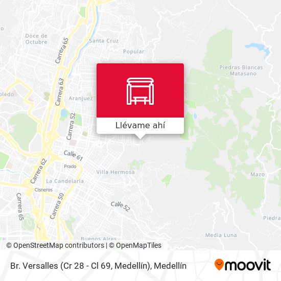 Mapa de Br. Versalles (Cr 28 - Cl 69, Medellín)