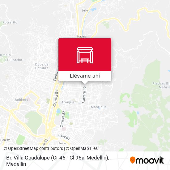 Mapa de Br. Villa Guadalupe (Cr 46 - Cl 95a, Medellín)