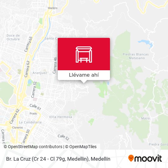 Mapa de Br. La Cruz (Cr 24 - Cl 79g, Medellín)