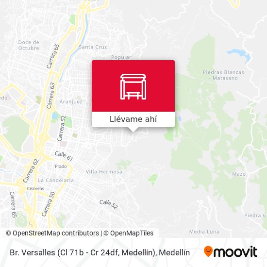 Mapa de Br. Versalles (Cl 71b - Cr 24df, Medellín)