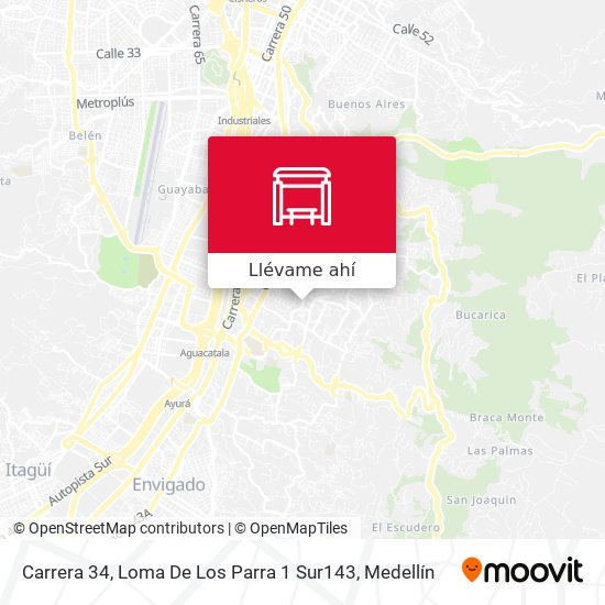 Mapa de Carrera 34, Loma De Los Parra 1 Sur143