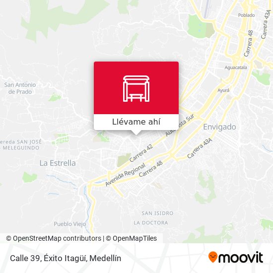 Mapa de Calle 39, Éxito Itagüí