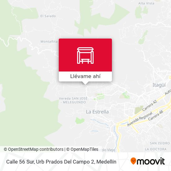 Mapa de Calle 56 Sur, Urb Prados Del Campo 2