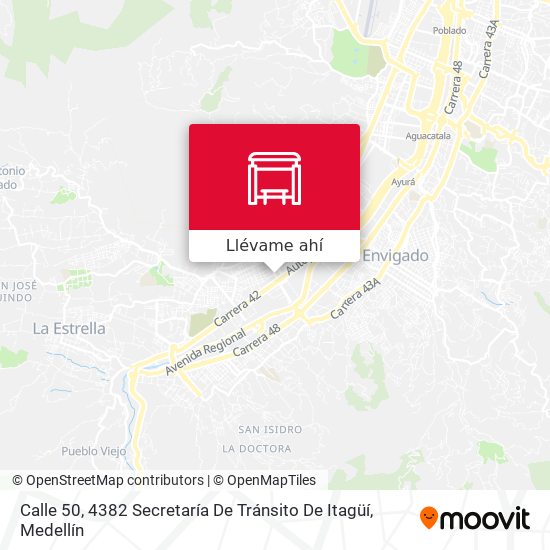 Mapa de Calle 50, 4382 Secretaría De Tránsito De Itagüí