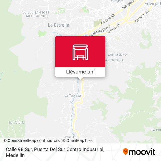 Mapa de Calle 98 Sur, Puerta Del Sur Centro Industrial