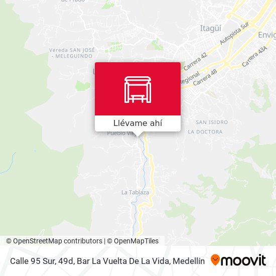 Mapa de Calle 95 Sur, 49d, Bar La Vuelta De La Vida