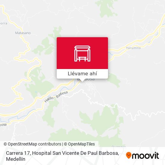 Mapa de Carrera 17, Hospital San Vicente De Paul Barbosa