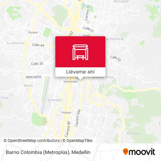 Mapa de Barrio Colombia (Metroplús)