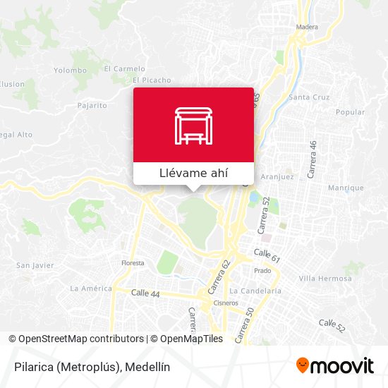 Mapa de Pilarica (Metroplús)