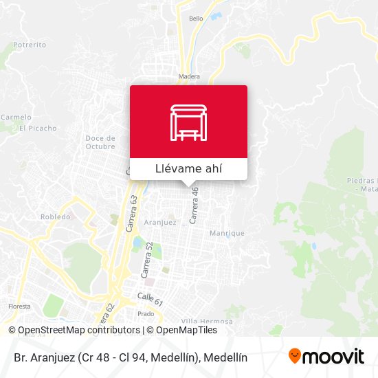 Mapa de Br. Aranjuez (Cr 48 - Cl 94, Medellín)