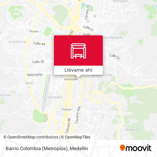 Mapa de Barrio Colombia (Metroplús)