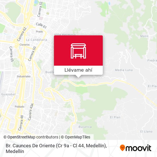 Mapa de Br. Caunces De Oriente (Cr 9a - Cl 44, Medellín)