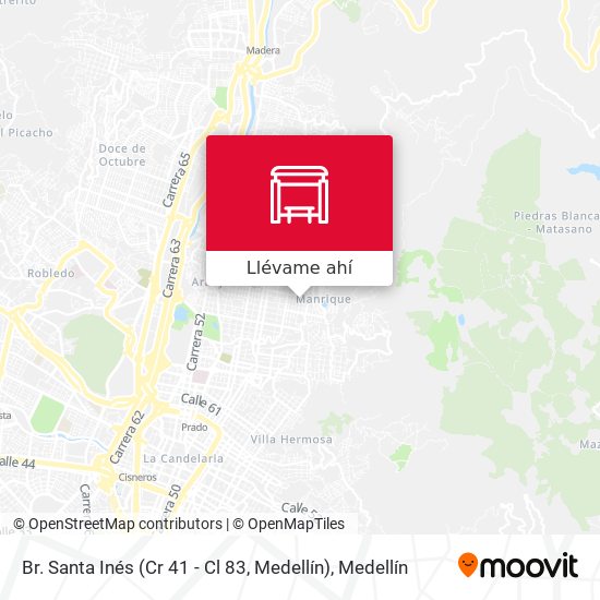 Mapa de Br. Santa Inés (Cr 41 - Cl 83, Medellín)