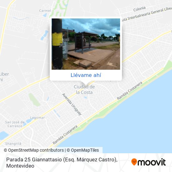 Mapa de Parada 25 Giannattasio (Esq. Márquez Castro)