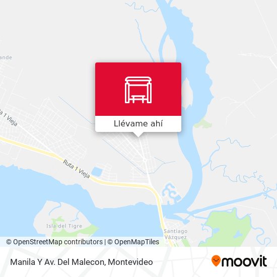 Mapa de Manila Y Av. Del Malecon