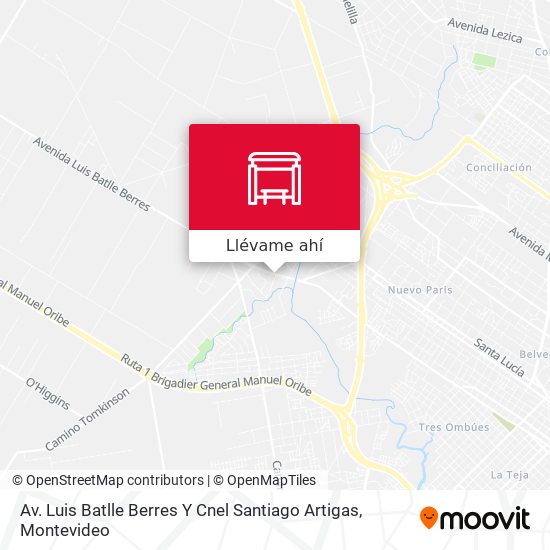 Mapa de Av. Luis Batlle Berres Y Cnel Santiago Artigas