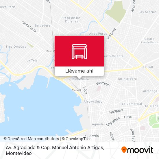 Mapa de Av. Agraciada & Cap. Manuel Antonio Artigas