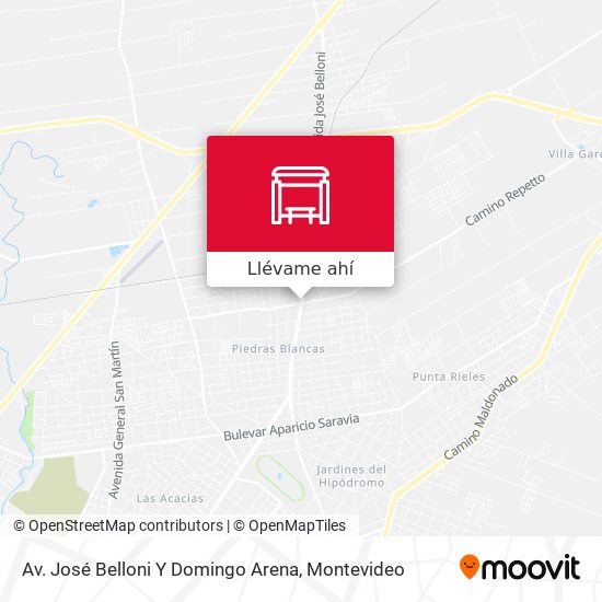Mapa de Av. José Belloni Y Domingo Arena