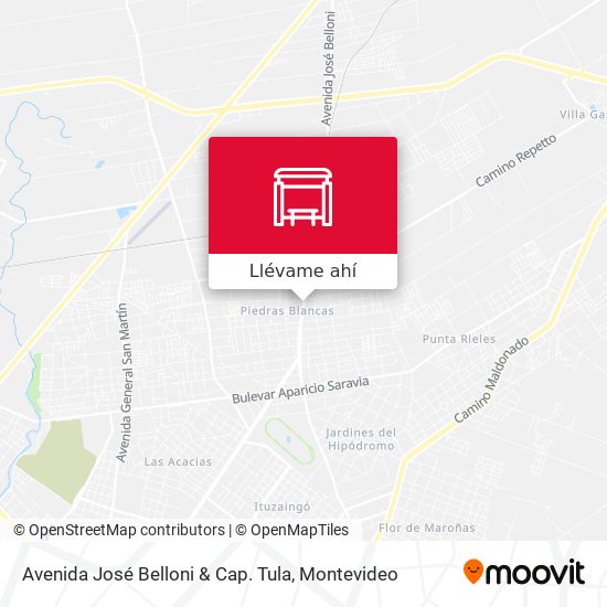 Mapa de Avenida José Belloni & Cap. Tula
