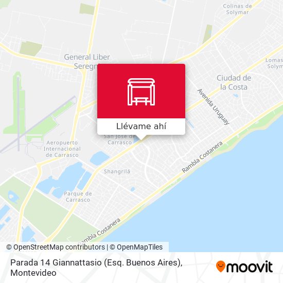 Mapa de Parada 14 Giannattasio (Esq. Buenos Aires)