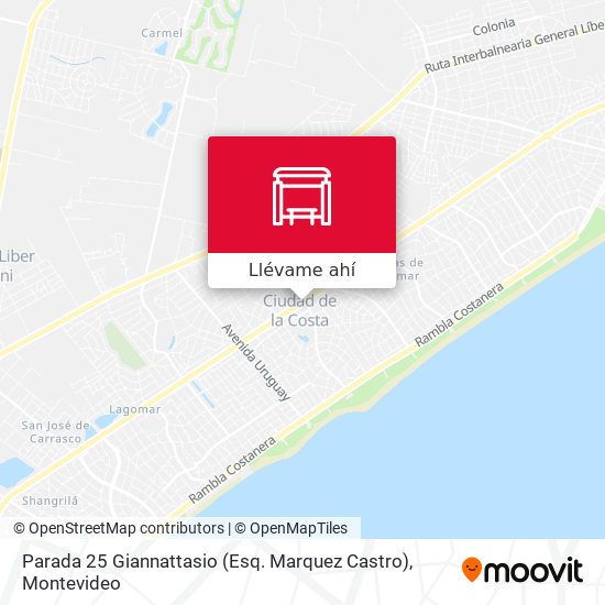Mapa de Parada 25 Giannattasio (Esq. Marquez Castro)