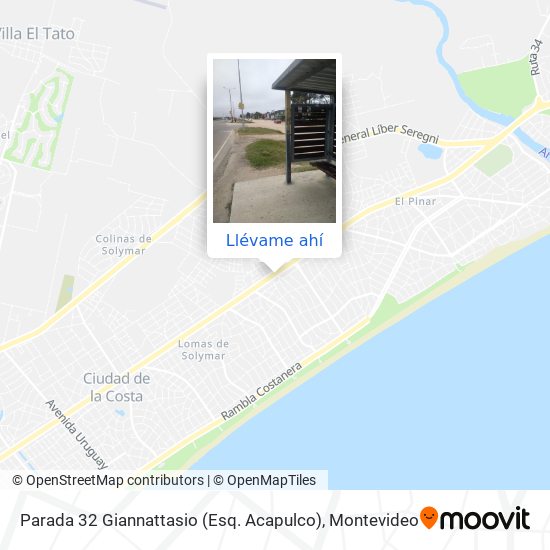 Mapa de Parada 32 Giannattasio (Esq. Acapulco)