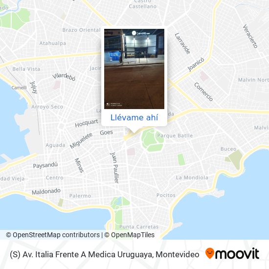 Mapa de (S) Av. Italia Frente A Medica Uruguaya