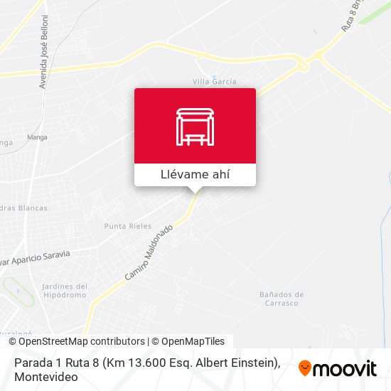 Mapa de Parada 1 Ruta 8 (Km 13.600 Esq. Albert Einstein)