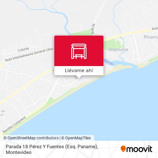 Mapa de Parada 18 Pérez Y Fuentes (Esq. Paname)