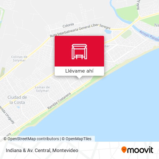 Mapa de Indiana & Av. Central