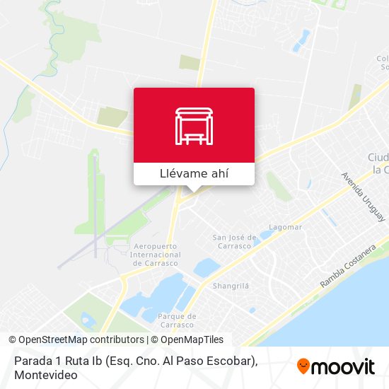 Mapa de Parada 1 Ruta Ib (Esq. Cno. Al Paso Escobar)