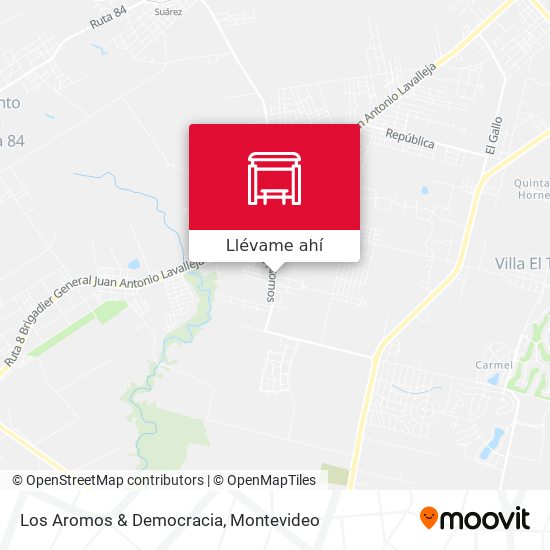 Mapa de Los Aromos & Democracia