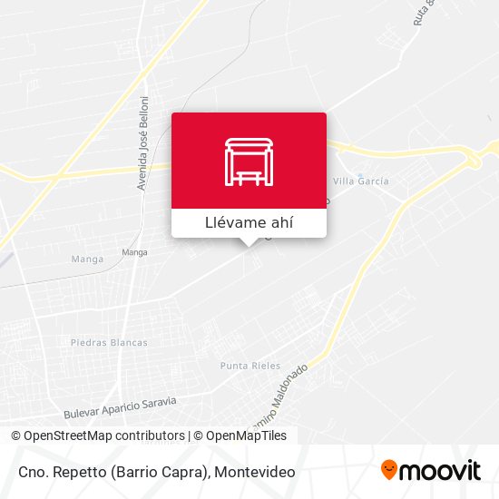 Mapa de Cno. Repetto (Barrio Capra)