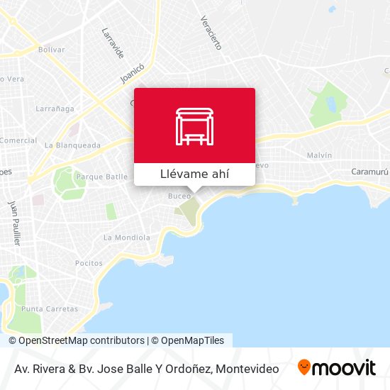 Mapa de Av. Rivera & Bv. Jose Balle Y Ordoñez