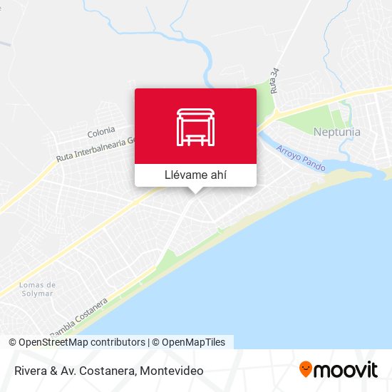 Mapa de Rivera & Av. Costanera