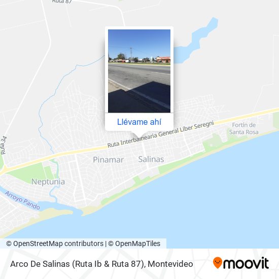 Mapa de Arco De Salinas (Ruta Ib & Ruta 87)