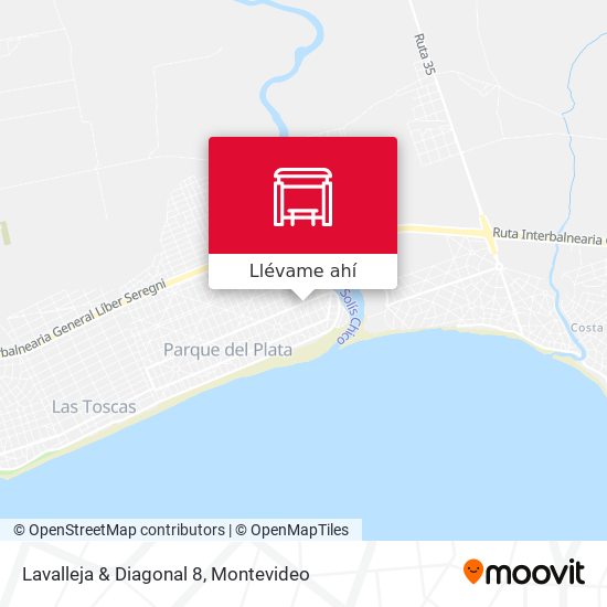 Mapa de Lavalleja & Diagonal 8