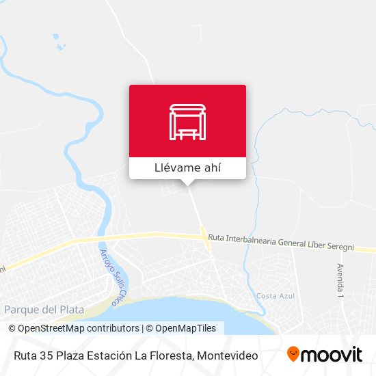 Mapa de Ruta 35 Plaza Estación La Floresta