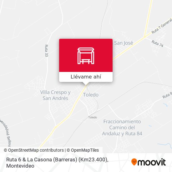 Mapa de Ruta 6 & La Casona (Barreras) (Km23.400)
