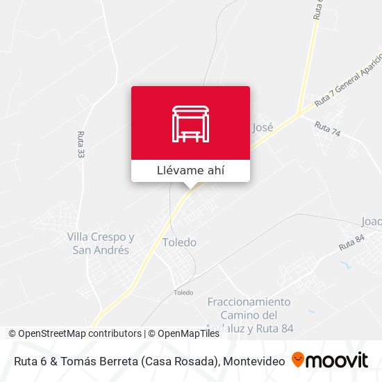 Mapa de Ruta 6 & Tomás Berreta (Casa Rosada)