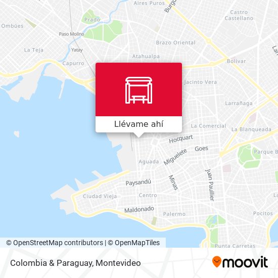 Mapa de Colombia & Paraguay