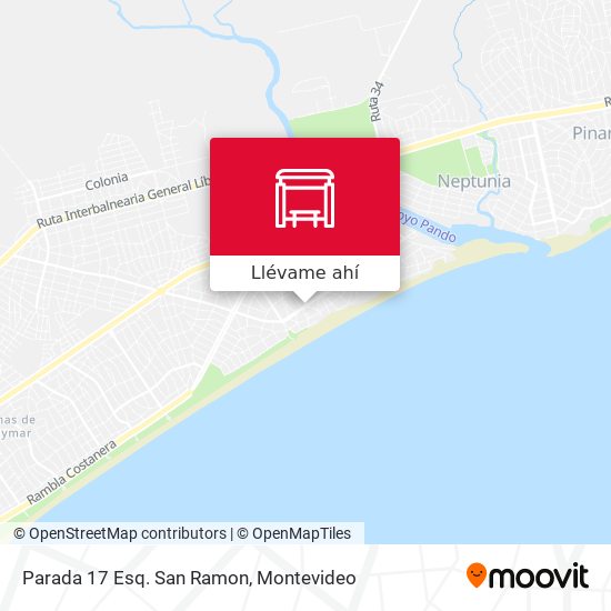 Mapa de Parada 17 Esq. San Ramon