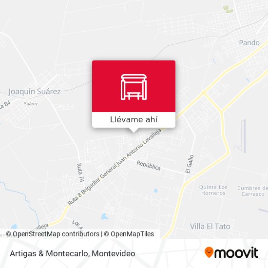 Mapa de Artigas & Montecarlo