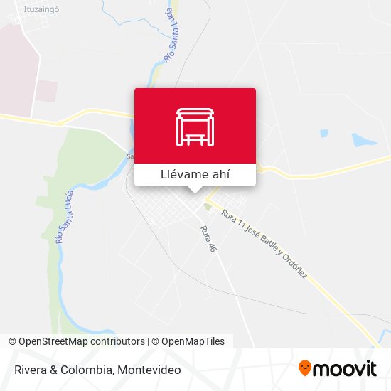 Mapa de Rivera & Colombia
