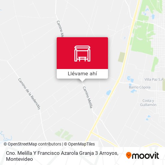 Mapa de Cno. Melilla Y Francisco Azarola Granja 3 Arroyos