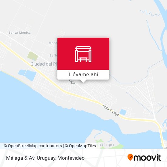 Mapa de Málaga & Av. Uruguay