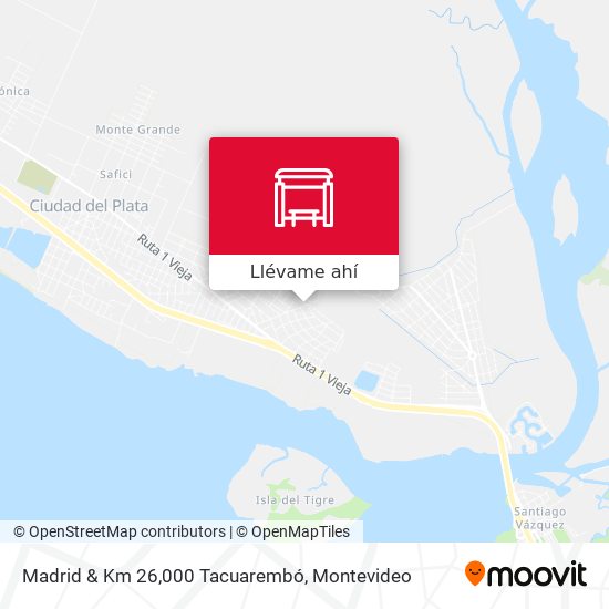 Mapa de Madrid & Km 26,000 Tacuarembó